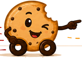 DoughDrive mascot pointing